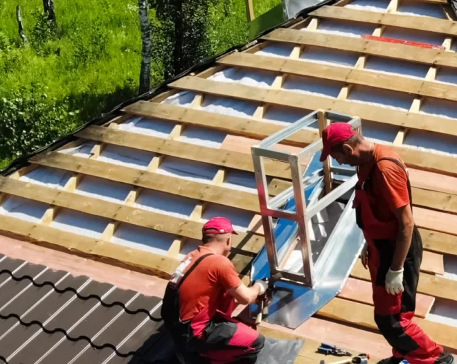 ongoing roof installation